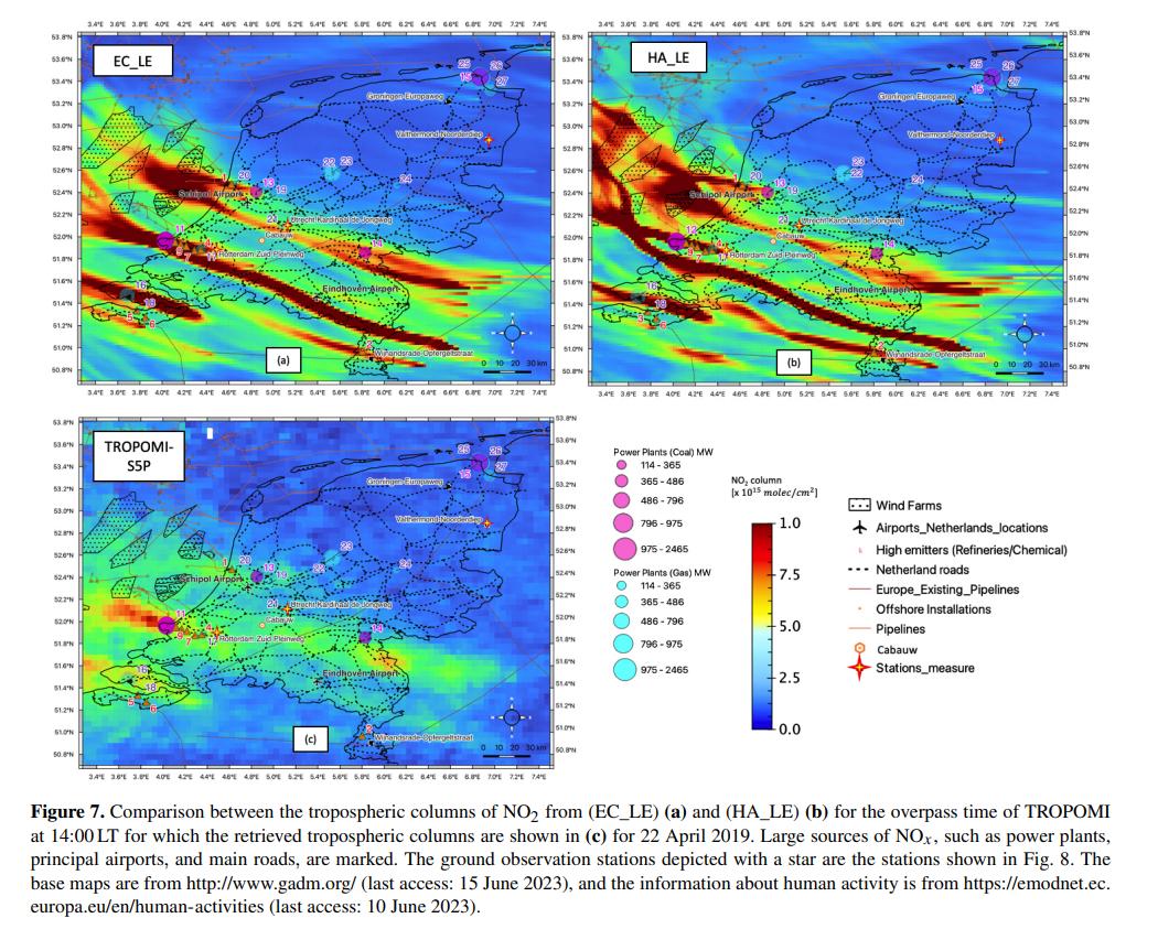 Model comparison and satellite informations